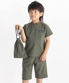 WASK / ワスク その他トップス | コードストレッチ3点セット（Tシャツ＋パンツ＋巾着）(110~160cm)