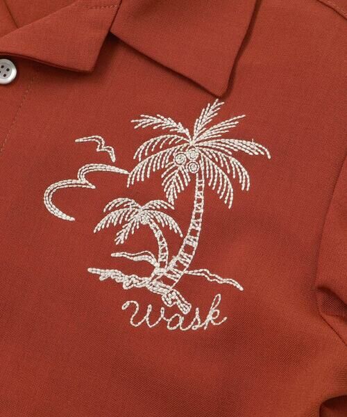 WASK / ワスク シャツ・ブラウス | パームステッチロゴ オープンアロハシャツ(110~160cm) | 詳細11