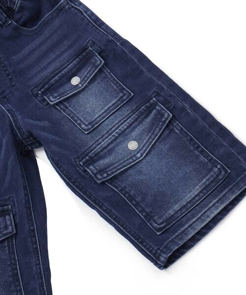 WASK / ワスク ショート・ハーフ・半端丈パンツ | 【接触冷感】6分丈 フラップポケット ストレッチデニムパンツ(110~160cm) | 詳細11