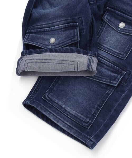 WASK / ワスク ショート・ハーフ・半端丈パンツ | 【接触冷感】6分丈 フラップポケット ストレッチデニムパンツ(110~160cm) | 詳細16
