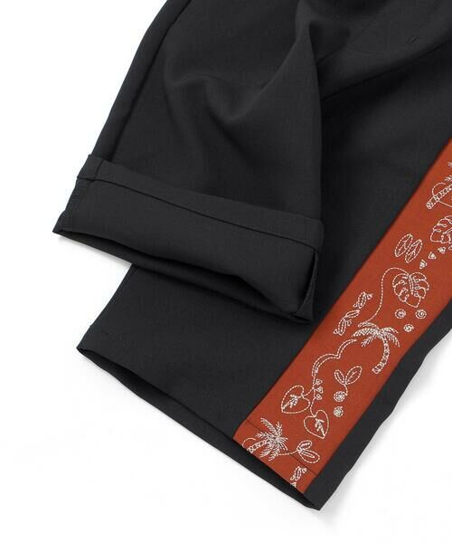 WASK / ワスク ショート・ハーフ・半端丈パンツ | 5.5分丈 パームステッチバイカラー トロストレッチパンツ(110~160cm) | 詳細12