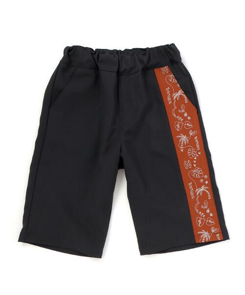 WASK / ワスク ショート・ハーフ・半端丈パンツ | 5.5分丈 パームステッチバイカラー トロストレッチパンツ(110~160cm) | 詳細5