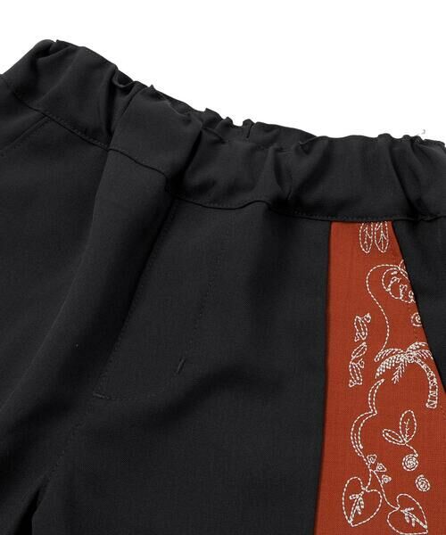 WASK / ワスク ショート・ハーフ・半端丈パンツ | 5.5分丈 パームステッチバイカラー トロストレッチパンツ(110~160cm) | 詳細7
