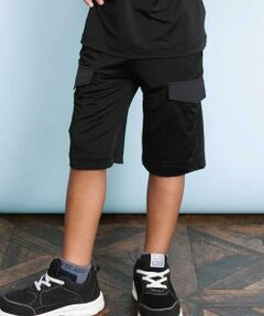 WASK / ワスク ショート・ハーフ・半端丈パンツ | 【接触冷感】5.5分丈 ナイロンフラップポケットパンツ(100~160cm)