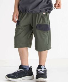 WASK / ワスク ショート・ハーフ・半端丈パンツ | 【接触冷感】5.5分丈 ナイロンフラップポケットパンツ(100~160cm)