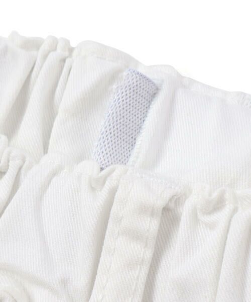 WASK / ワスク ショート・ハーフ・半端丈パンツ | 【接触冷感】６分丈ロゴパッチ ホワイトストレッチデニム(110~160cm) | 詳細13