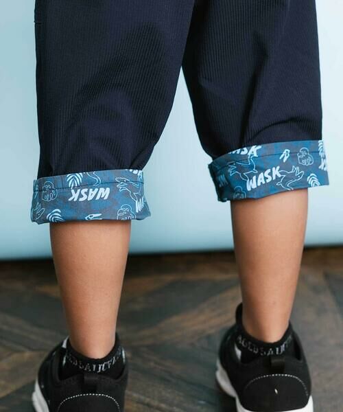 WASK / ワスク ショート・ハーフ・半端丈パンツ | 6分丈 恐竜プリントコードストレッチパンツ(100~160cm) | 詳細2