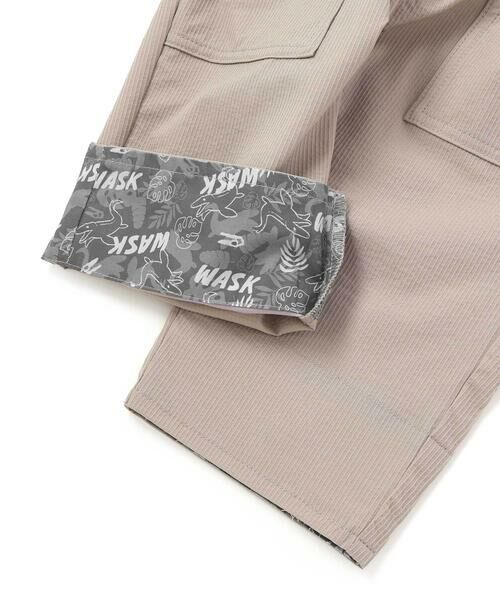 WASK / ワスク ショート・ハーフ・半端丈パンツ | 6分丈 恐竜プリントコードストレッチパンツ(100~160cm) | 詳細13