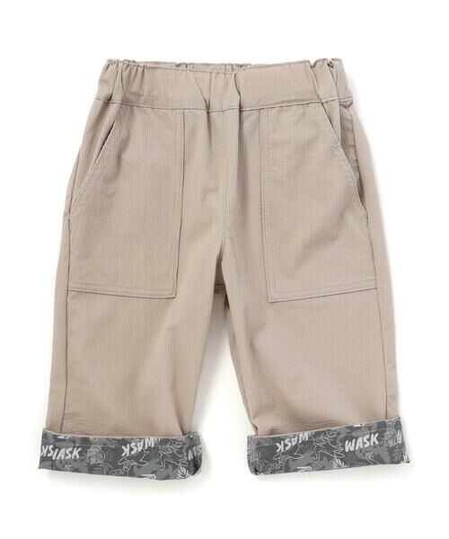 WASK / ワスク ショート・ハーフ・半端丈パンツ | 6分丈 恐竜プリントコードストレッチパンツ(100~160cm) | 詳細9