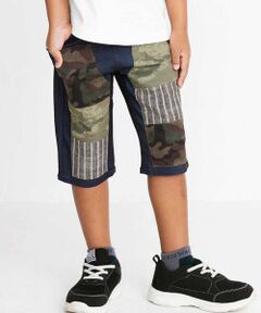 WASK / ワスク ショート・ハーフ・半端丈パンツ | インディゴ×迷彩ストレッチ6分丈パンツ(110~160cm)