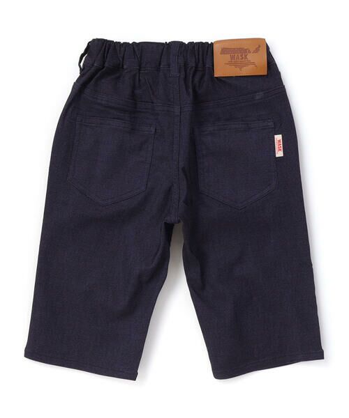 WASK / ワスク ショート・ハーフ・半端丈パンツ | インディゴ×迷彩ストレッチ6分丈パンツ(110~160cm) | 詳細5