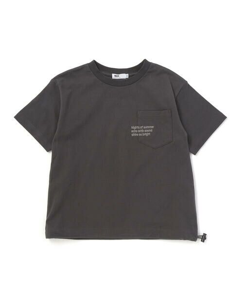 WASK / ワスク Tシャツ | 【速乾】ドロストロゴポケットBIGTシャツ(110~160cm) | 詳細14