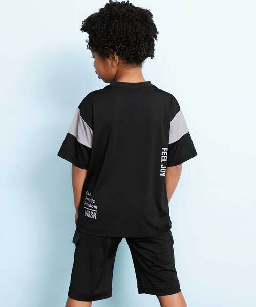 WASK / ワスク Tシャツ | 【接触冷感】バイカラーポケットテープBIGTシャツ(110~160cm) | 詳細2