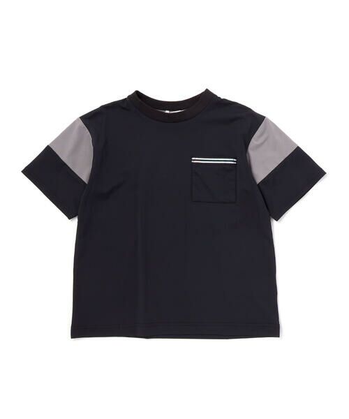 WASK / ワスク Tシャツ | 【接触冷感】バイカラーポケットテープBIGTシャツ(110~160cm) | 詳細4