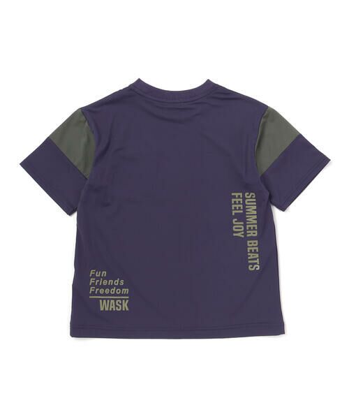 WASK / ワスク Tシャツ | 【接触冷感】バイカラーポケットテープBIGTシャツ(110~160cm) | 詳細8