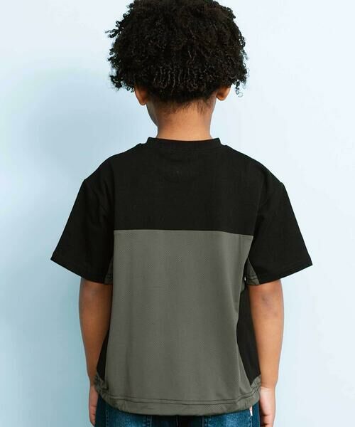 WASK / ワスク Tシャツ | 【接触冷感】メッシュ切替 ビッグシルエットTシャツ(110~160cm) | 詳細3