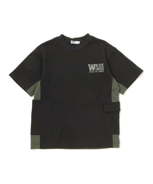 WASK / ワスク Tシャツ | 【接触冷感】メッシュ切替 ビッグシルエットTシャツ(110~160cm) | 詳細4