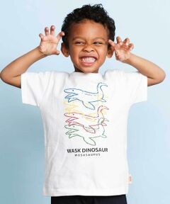 WASK / ワスク Tシャツ | 【速乾】カラフル恐竜プリントTシャツ(80~140cm)