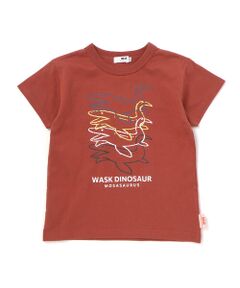 WASK / ワスク Tシャツ | 【速乾】カラフル恐竜プリントTシャツ(80~140cm)