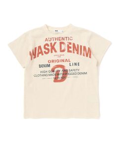 WASK / ワスク Tシャツ | カスレロゴ・スラブTシャツ(100~160cm)