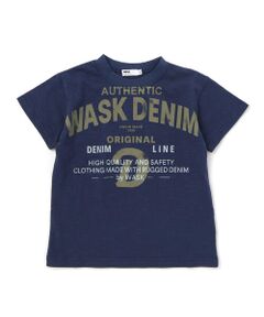 WASK / ワスク Tシャツ | カスレロゴ・スラブTシャツ(100~160cm)