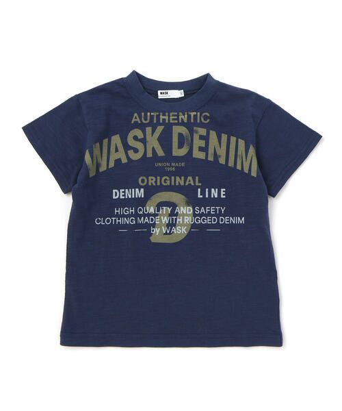 WASK / ワスク Tシャツ | カスレロゴ・スラブTシャツ(100~160cm) | 詳細3