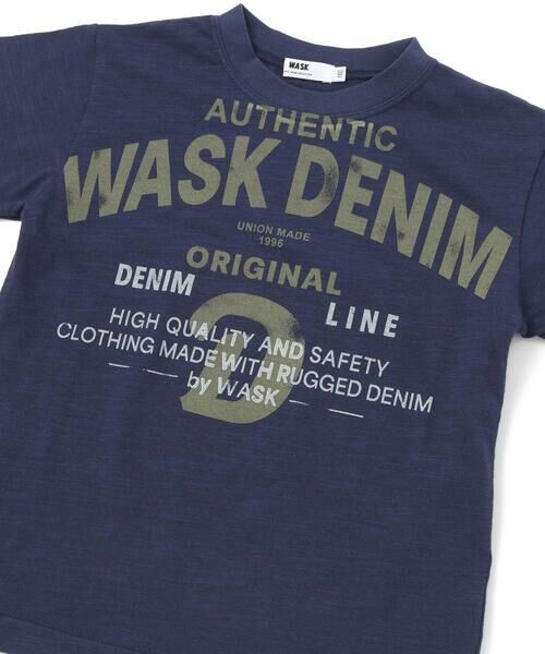 WASK / ワスク Tシャツ | カスレロゴ・スラブTシャツ(100~160cm) | 詳細6