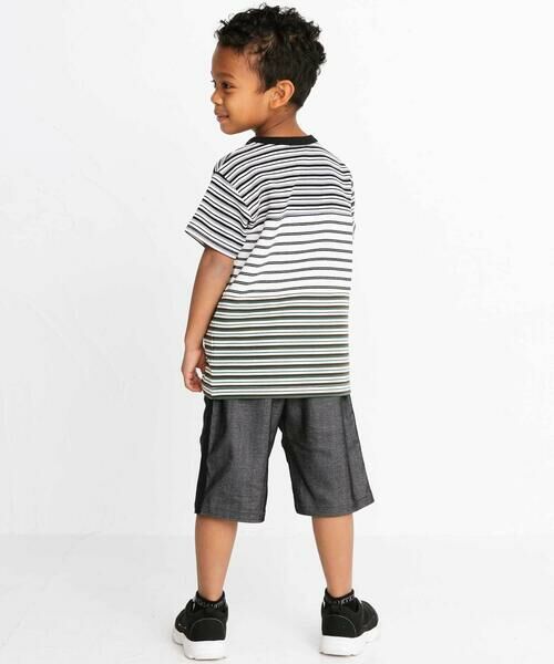 WASK / ワスク Tシャツ | マルチボーダー切り替えTシャツ(110~160cm) | 詳細2