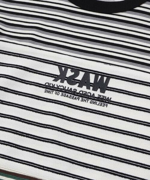 WASK / ワスク Tシャツ | マルチボーダー切り替えTシャツ(110~160cm) | 詳細6