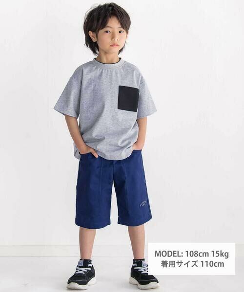 WASK / ワスク その他トップス | 異素材ポケットTシャツ＆ノースリーブセット(110~160cm) | 詳細1