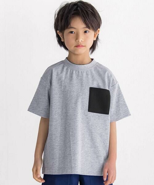 WASK / ワスク その他トップス | 異素材ポケットTシャツ＆ノースリーブセット(110~160cm) | 詳細2