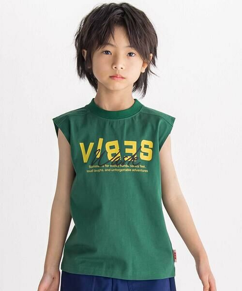WASK / ワスク その他トップス | 異素材ポケットTシャツ＆ノースリーブセット(110~160cm) | 詳細9