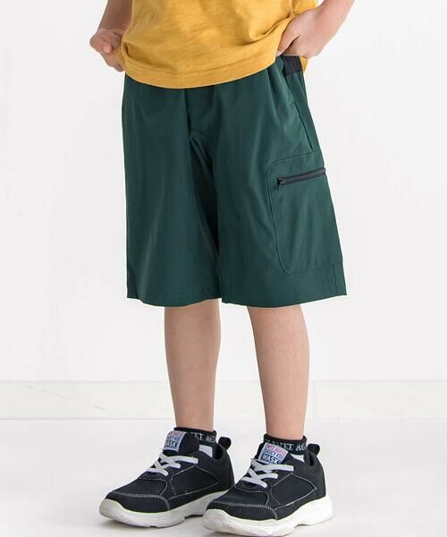 WASK / ワスク ショート・ハーフ・半端丈パンツ | 5.5分丈 ナイロンストレッチ クライマーパンツ(100~160cm)（グリーン）
