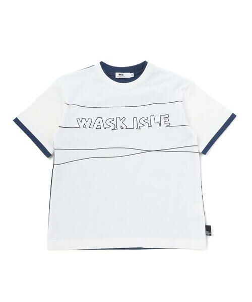 WASK / ワスク Tシャツ | 【速乾】レイヤード風  バイカラー BIG  半袖Tシャツ(110~160cm) | 詳細2