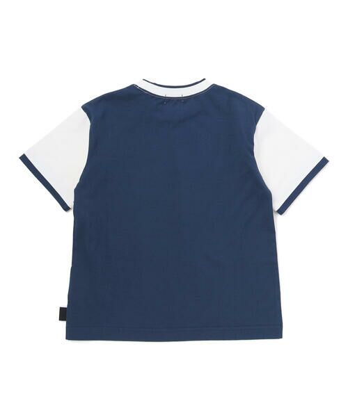 WASK / ワスク Tシャツ | 【速乾】レイヤード風  バイカラー BIG  半袖Tシャツ(110~160cm) | 詳細3