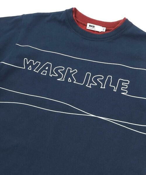 WASK / ワスク Tシャツ | 【速乾】レイヤード風  バイカラー BIG  半袖Tシャツ(110~160cm) | 詳細10