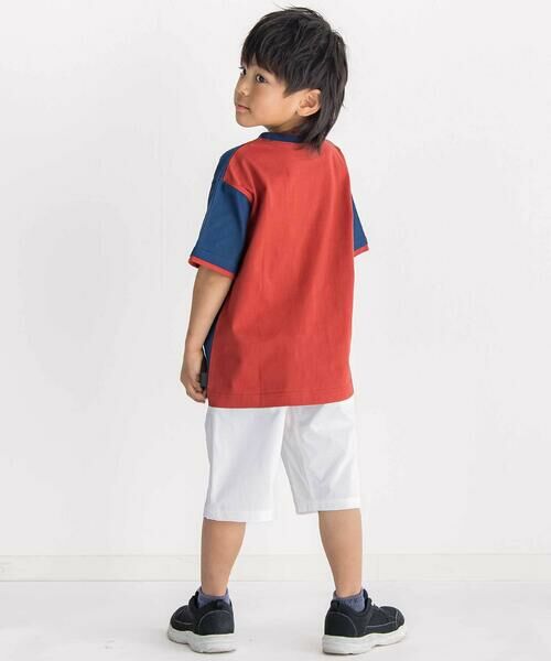 WASK / ワスク Tシャツ | 【速乾】レイヤード風  バイカラー BIG  半袖Tシャツ(110~160cm) | 詳細5