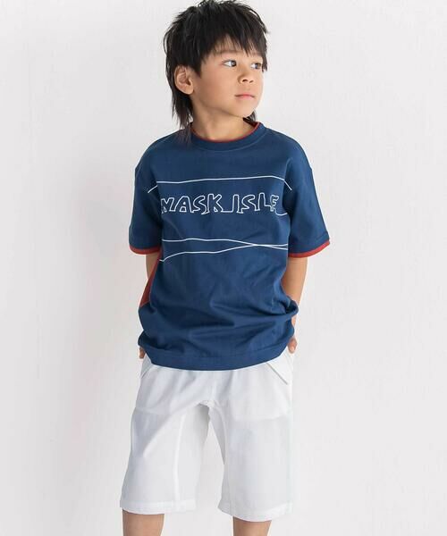 WASK / ワスク Tシャツ | 【速乾】レイヤード風  バイカラー BIG  半袖Tシャツ(110~160cm) | 詳細6
