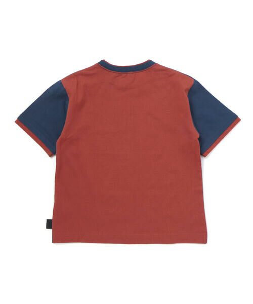 WASK / ワスク Tシャツ | 【速乾】レイヤード風  バイカラー BIG  半袖Tシャツ(110~160cm) | 詳細8