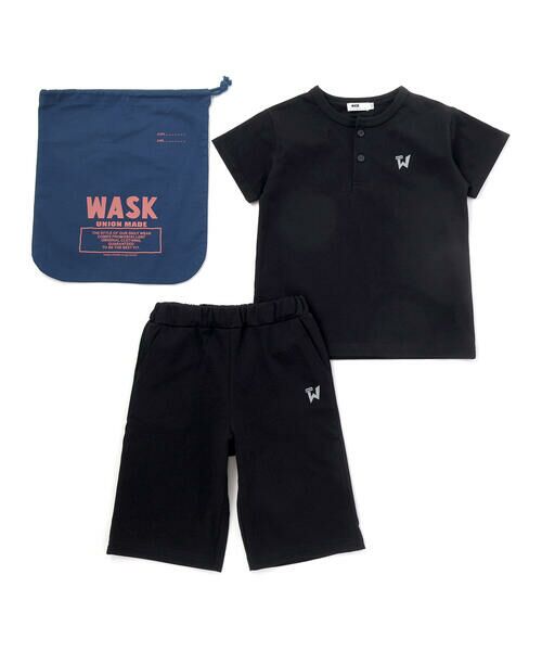 WASK / ワスク その他トップス | 【接触冷感】ヘンリーネックTシャツ＆パンツセット(110~160cm) | 詳細4