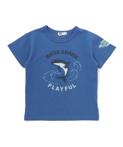WASK / ワスク Tシャツ | 【接触冷感】シャークコード刺しゅう半袖 Tシャツ(100~160cm) | 詳細4