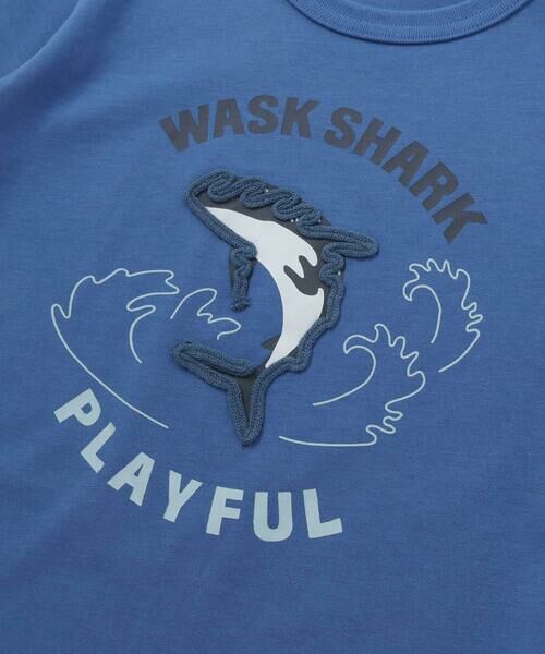 WASK / ワスク Tシャツ | 【接触冷感】シャークコード刺しゅう半袖 Tシャツ(100~160cm) | 詳細6