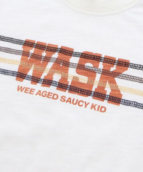 WASK / ワスク Tシャツ | アーカイブカラー ステッチロゴ BIGTシャツ(100~160cm) | 詳細8