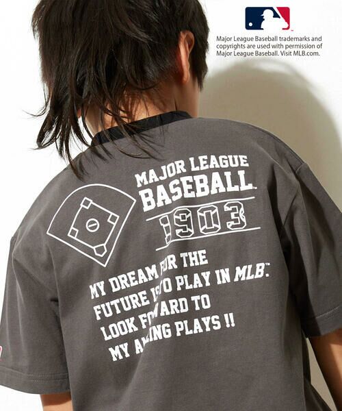 WASK / ワスク Tシャツ | 【MLB】 モチーフ VネックTシャツ(100~160cm) | 詳細24