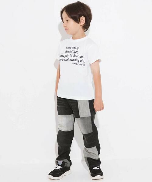 WASK / ワスク その他トップス | 2WAYフードパーカー&ロゴ半袖Tシャツセット(110~160cm) | 詳細2