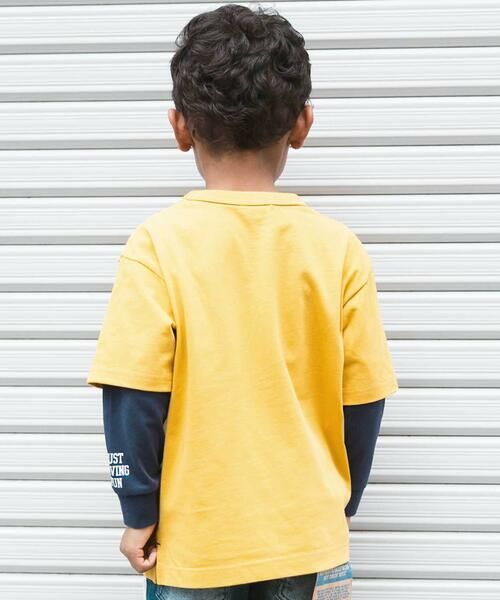 WASK / ワスク その他トップス | ワークポケット半袖Tシャツ&袖ロゴロンTセット(100~160cm) | 詳細2