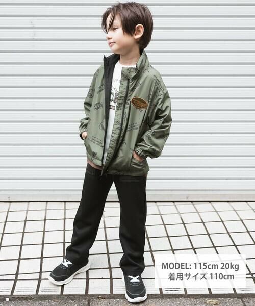 WASK / ワスク ナイロンジャケット | アーカイブロゴ リバーシブルジャケット(110~160cm) | 詳細19