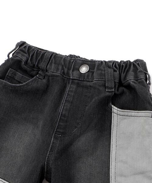 WASK / ワスク デニムパンツ | リメイク風切替ストレッチデニムパンツ(100~160cm) | 詳細6