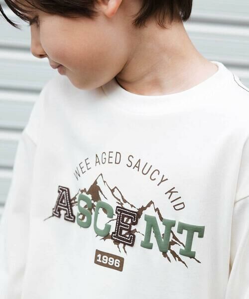 WASK / ワスク Tシャツ | ASCENTレイヤード風ビッグ長袖Tシャツ(110~160cm) | 詳細2