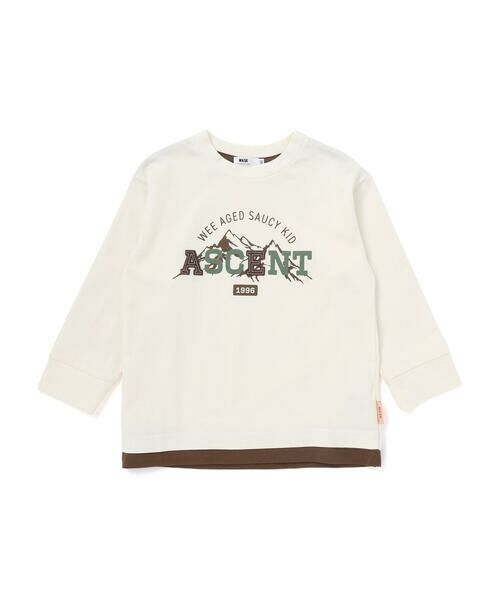 WASK / ワスク Tシャツ | ASCENTレイヤード風ビッグ長袖Tシャツ(110~160cm) | 詳細4